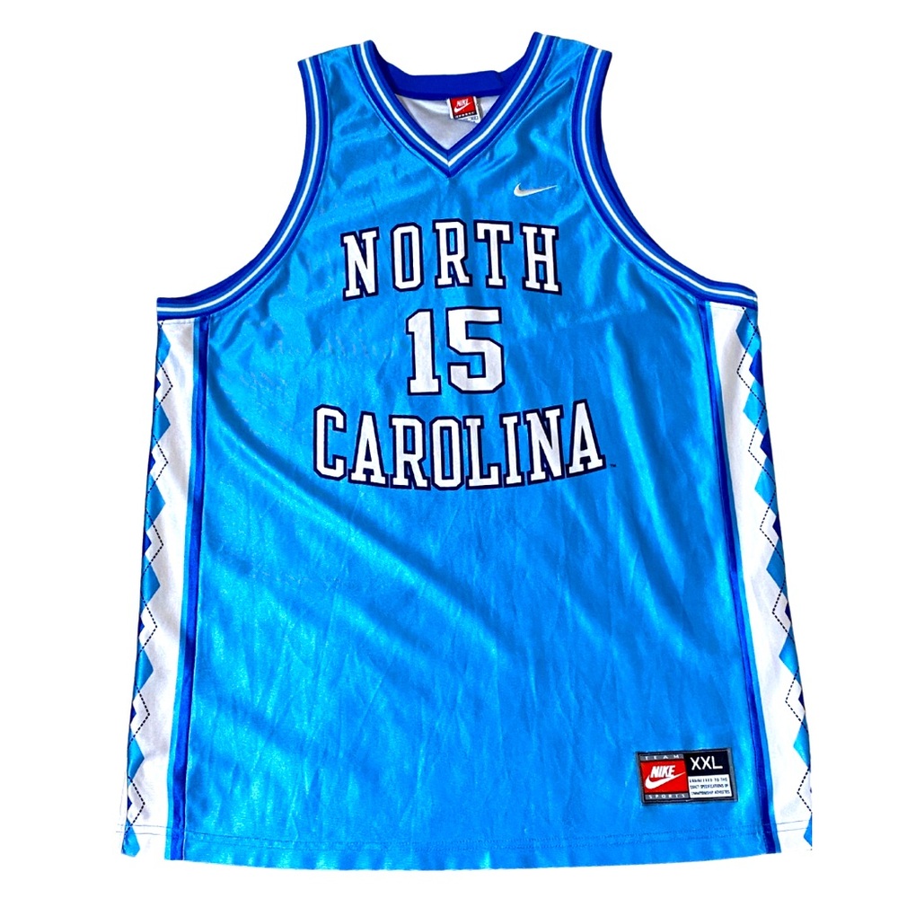 Men’s Vintage 90’s Nike North Carolina Carter Vince #15 Jersey (XXL) Sportswear